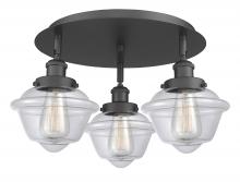 Innovations Lighting 916-3C-BK-G532 - Oxford - 3 Light - 19 inch - Matte Black - Flush Mount