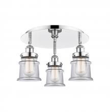 Innovations Lighting 916-3C-PC-G182S - Canton - 3 Light - 17 inch - Polished Chrome - Flush Mount