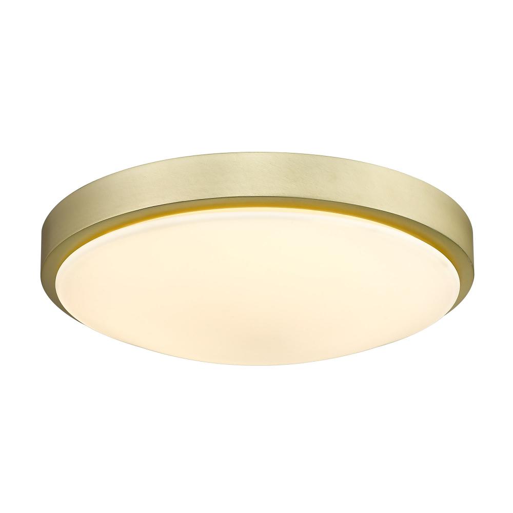 Gabi 13" Flush Mount in Brushed Champagne Bronze with Opal Glass