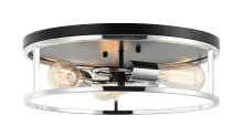 Matteo Lighting M15503BKCH - Clarke Flush Mounts