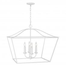 Capital 350641XW - 4-Light Foyer Pendant Lantern in Textured White