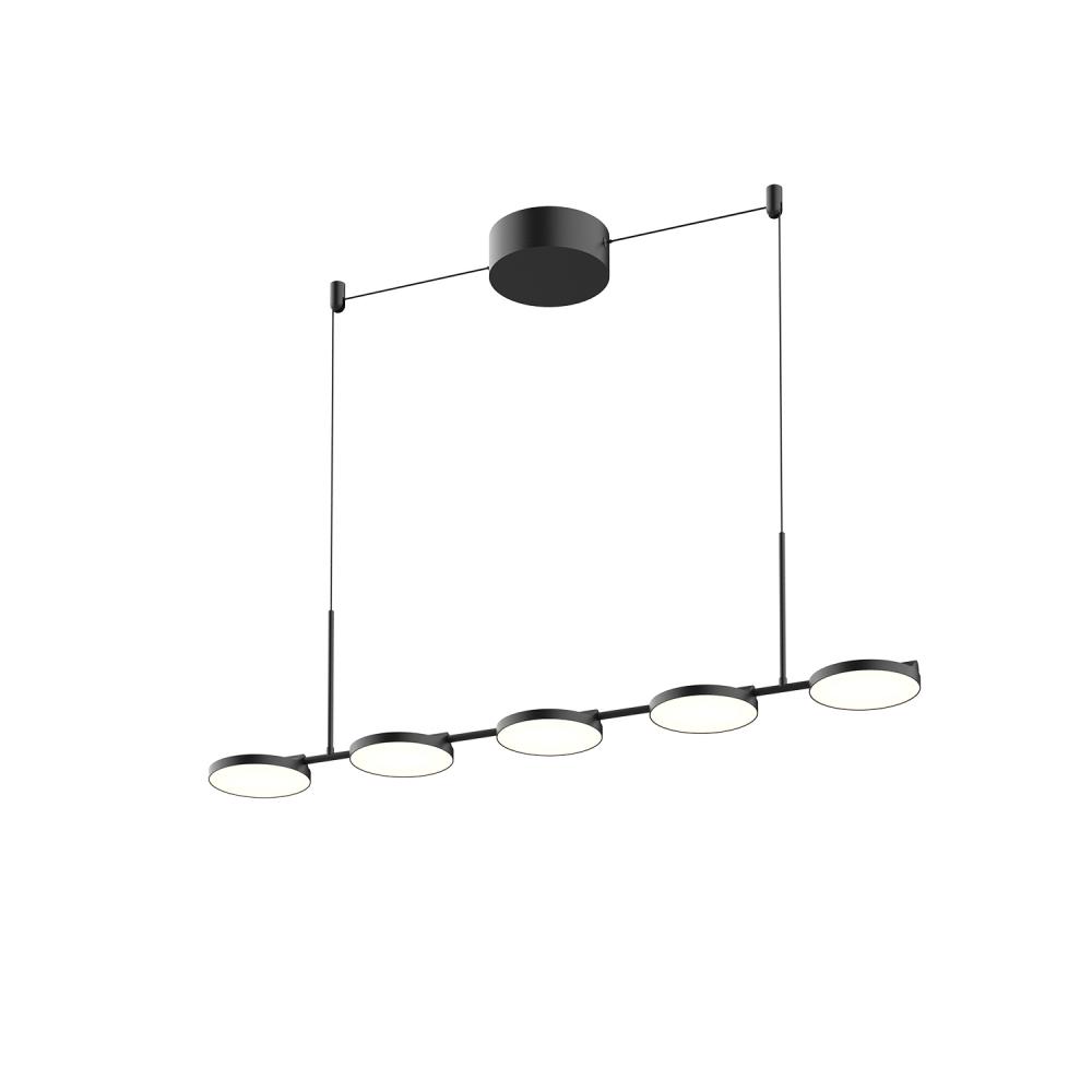 Novel 37-in Black LED Linear Pendant