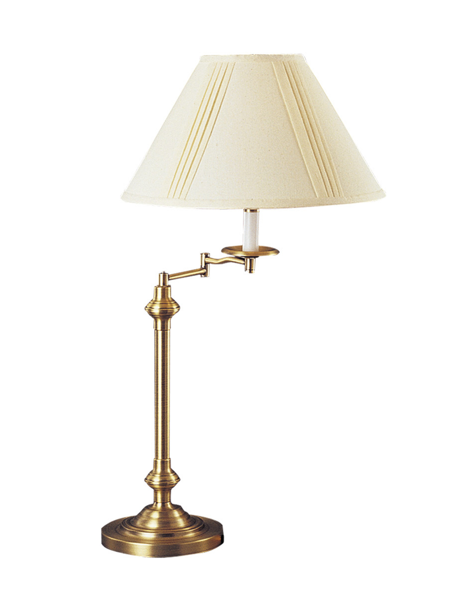 29.5" Height Metal Table Lamp in Antique Brass