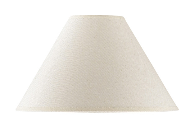 8" Tall Cream Hardback Fabric Shade