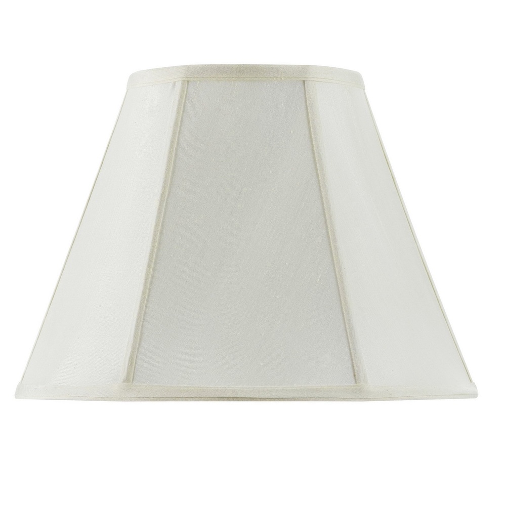 13" Tall Eggshell Fabric Shade