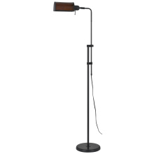 CAL Lighting BO-3253FL - Amberline 60W Mica pharmacy adjustable floor lamp