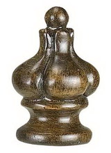 CAL Lighting FA-5009B - 1.5" Height Resin Finial In Light Wood