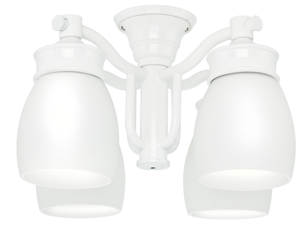 Casablanca Outdoor Four-Light Snow White Fixture