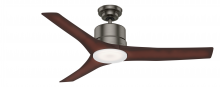 Casablanca Fan Company 50450 - Casablanca 52 inch Piston Brushed Slate Damp Rated Ceiling Fan with LED Light Kit