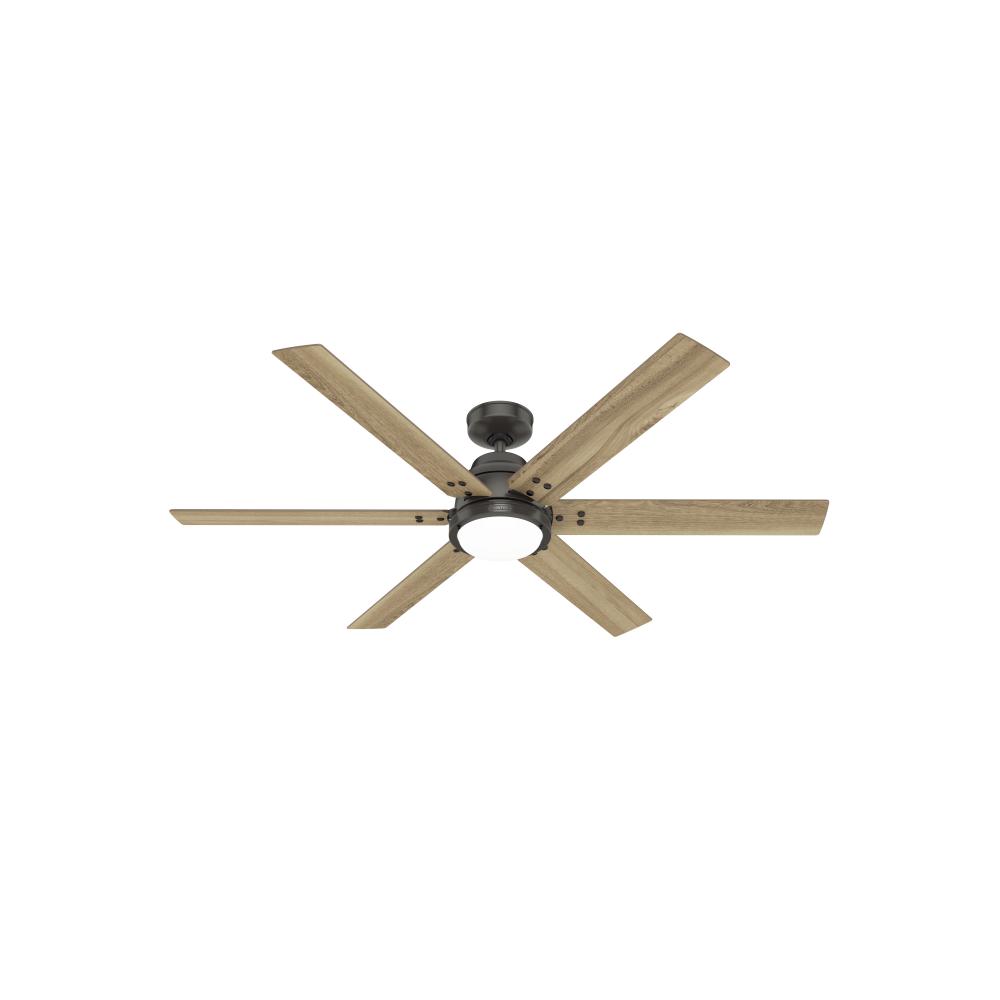 Hunter 60 inch Gravity Wi-Fi ENERGY STAR® Noble Bronze Ceiling Fan with LED Light Kit