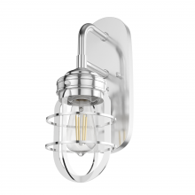 Hunter 19047 - Hunter Starklake Chrome 1 Light Medium Sconce Wall Light Fixture