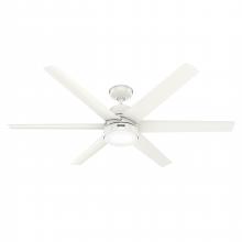 Hunter 52370 - Hunter 60 inch Skysail Indoor / Outdoor Ceiling Fan with LED Light Kit and Wall Control