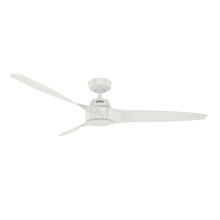 Hunter 52998 - Hunter 60 inch Mosley ENERGY STAR® Fresh White Damp Rated Ceiling Fan and Wall Control
