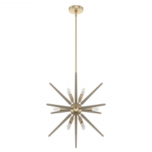 Hunter 19341 - Hunter Jupiter Star Alturas Gold 12 Light Large Pendant Ceiling Light Fixture