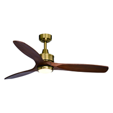 Vaxcel International F0097 - Curtiss 52-in. Ceiling Fan Satin Brass