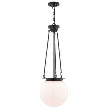 Vaxcel International P0447 - Kent 11.75-in. W 1 Light Pendant Matte Black