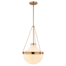 Vaxcel International P0448 - Lincoln 12.75-in. W 1 Light Pendant Muted Brass