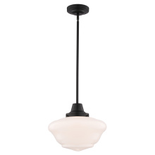 Vaxcel International P0453 - Eastgate 12-in. W 1 Light Pendant Matte Black