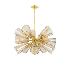 Hudson Valley 2032-AGB - Hartwood Chandelier