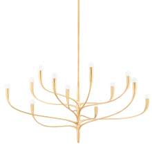 Hudson Valley 9612-VGL - 12 LIGHT CHANDELIER