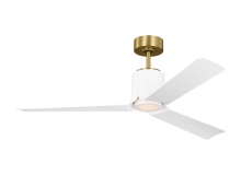 Visual Comfort & Co. Fan Collection 3PESM52BBSD - Peel Smart 52 LED - Burnished Brass