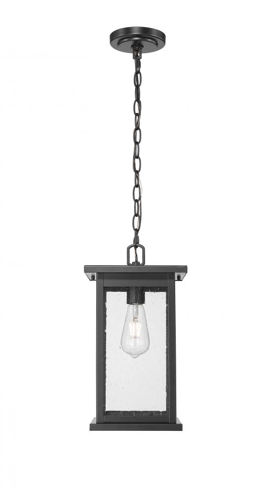 Bowton 1-Light Outdoor Hanging Lantern Powder Coated Black