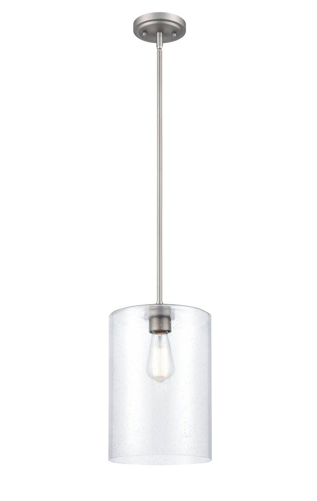 Moven 1-Light Mini-Pendant Light Satin Nickel