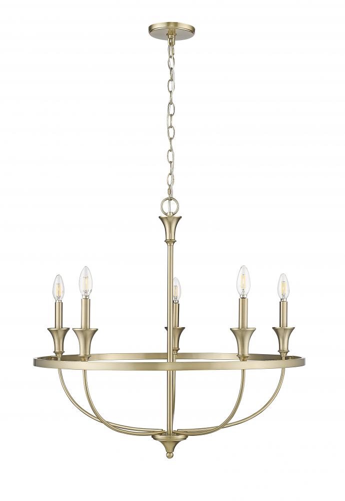 Emery 5-Light Chandelier Ceiling Light Modern Gold