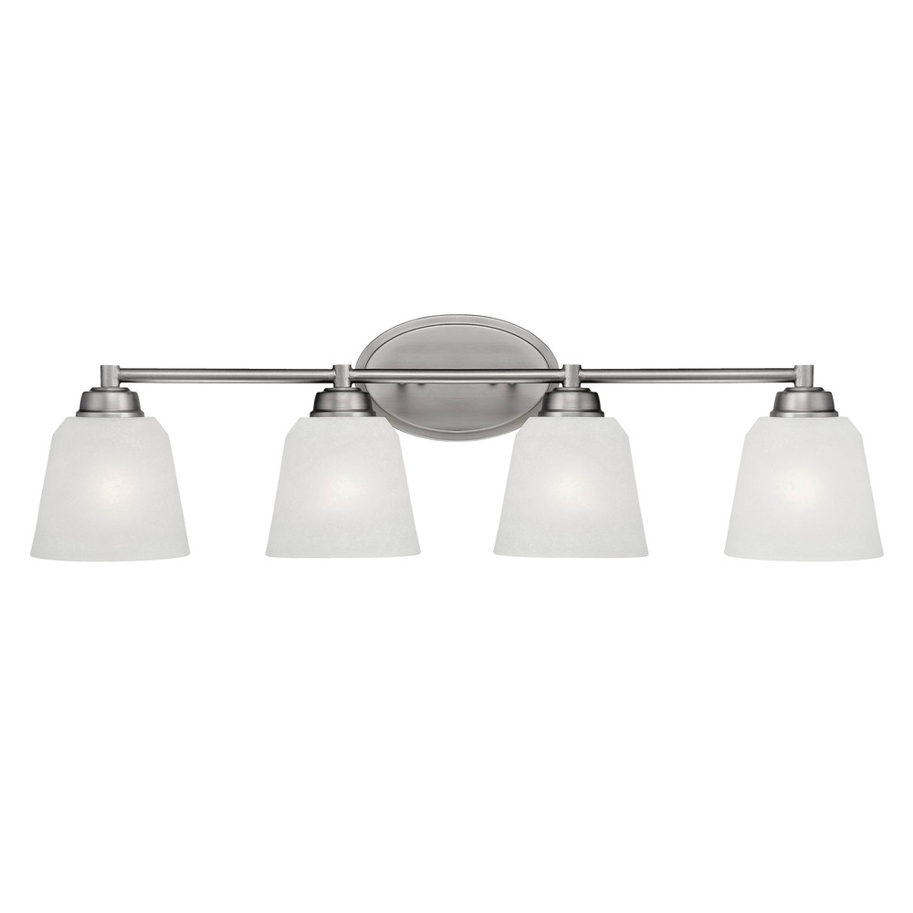 Franklin 4-Light Vanity Brushed Pewter