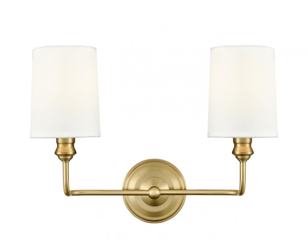 Leena 2-Light Vanity Vintage Brass