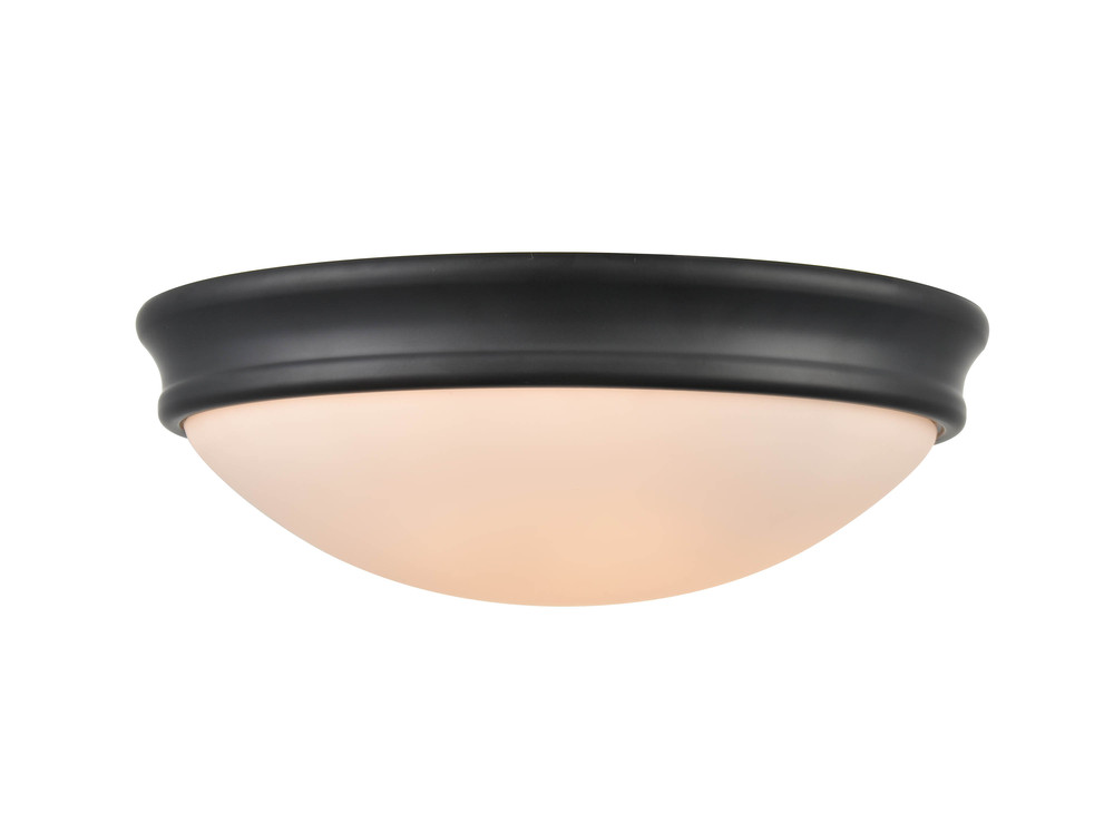 2-Light Flushmount Ceiling Light Matte Black