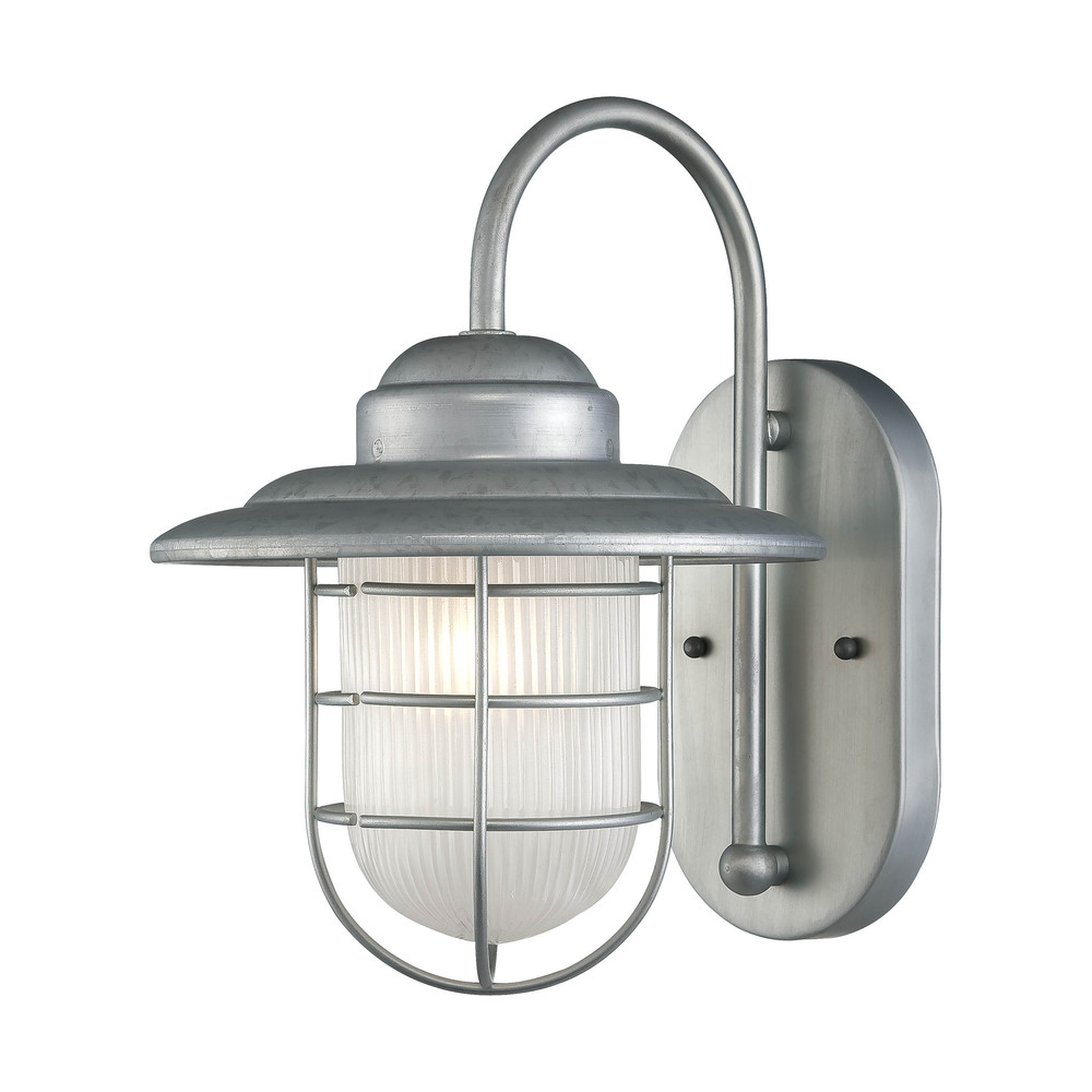 R Series 1-Light Wallmounts Galvanized