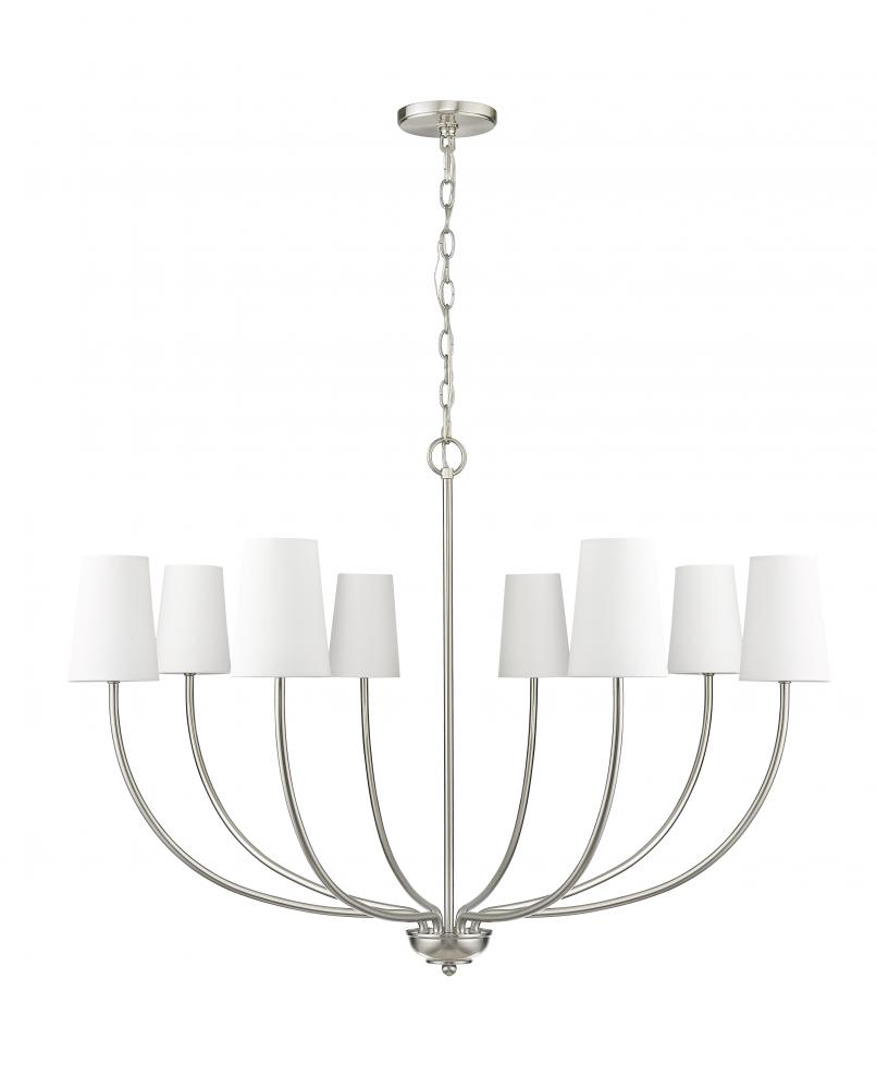 Kandor 8-Light Chandelier Ceiling Light Brushed Nickel