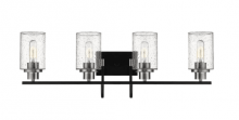 Millennium 3514-MB/BN - Clifton 4-Light Vanity Matte Black/Brushed Nickel