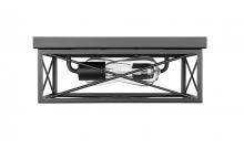 Millennium 94102-MB - 2-Light Flushmount Ceiling Light Matte Black