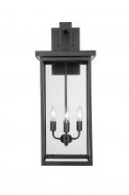 Millennium 42603-PBK - Barkeley 4-Light Outdoor Wall Sconce Powder Coated Black