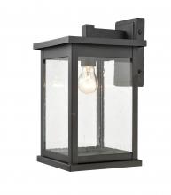 Millennium 4121-PBK - Bowton 1-Light Outdoor Wall Sconce Powder Coated Black