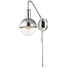 Mitzi by Hudson Valley Lighting HL111101-PN - Riley Plug-In Sconce