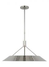 Visual Comfort & Co. Modern Collection SLPD26727N - Sean Lavin Sospeso 1-light dimmable LED extra large pendant with polished nickel finish