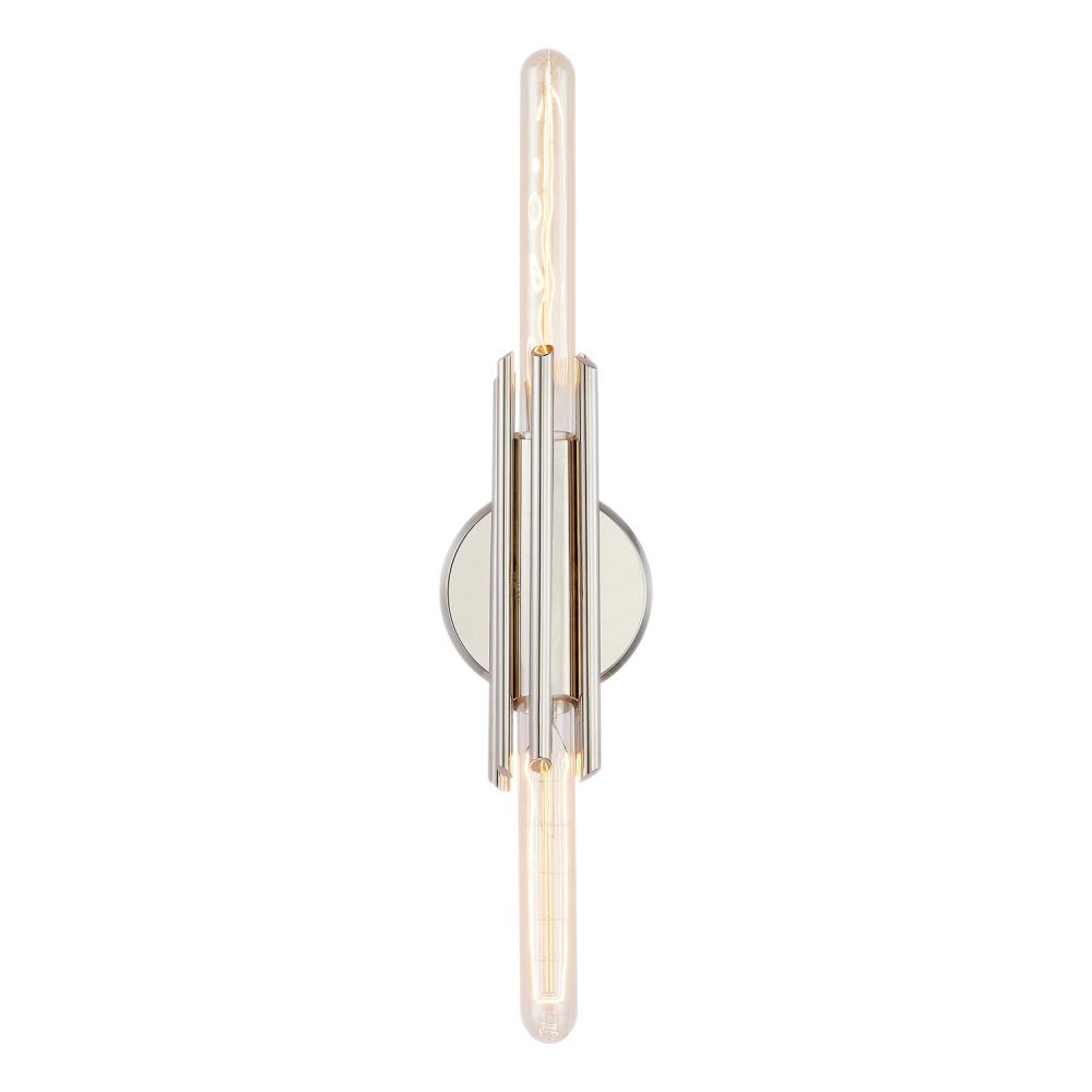 Torres 11-in Polished Nickel 2 Lights Wall/Vanity