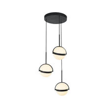 Alora Lighting MP301003MB - Globo 3 Head Matte Black LED Multi Pendant