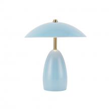 Alora Lighting TL437409CER - Poppy 9-in Cerulean LED Table Lamp