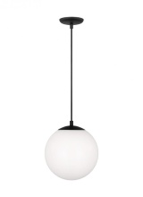 Visual Comfort & Co. Studio Collection 6020-112 - Leo - Hanging Globe Medium One Light Pendant with White Glass