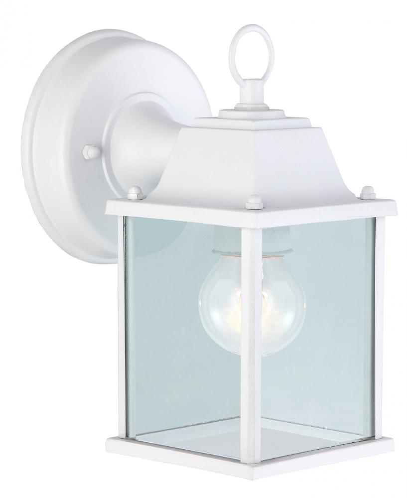 Outdoor, 1 Bulb Downlight, Clear Bevelled Glass, 100W Type A or B