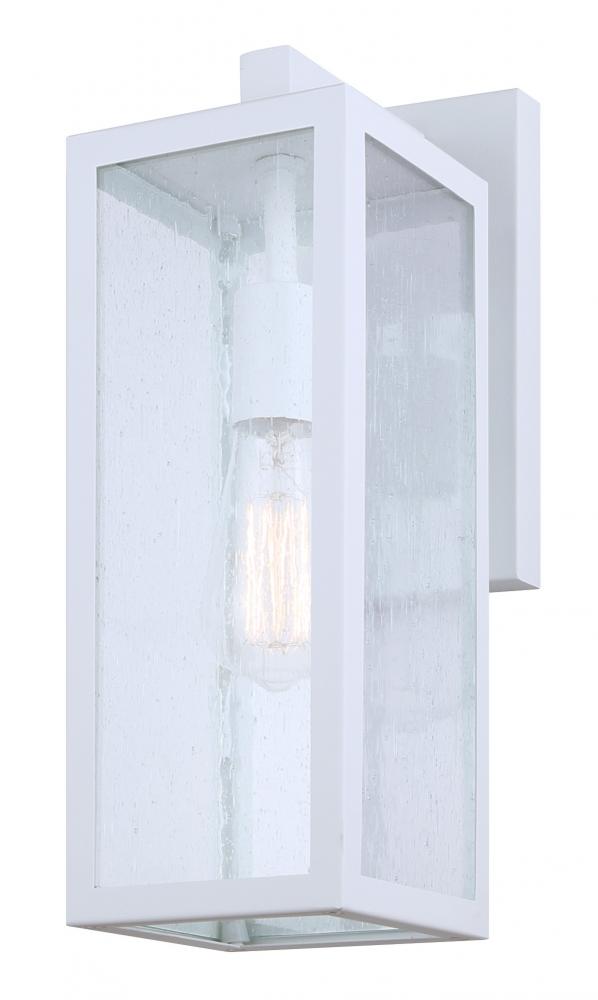 NEWPORT 1 Light Outdoor Lantern, White Finish