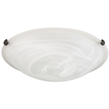 Canarm IFM161613 - Fmount, 16" 3 Bulb Clip Flushmount, Alabaster Glass, 60W Type A