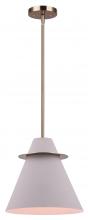 Canarm IPL1076A01MGG12 - Talia 1 Light Pendant, Gold Finish