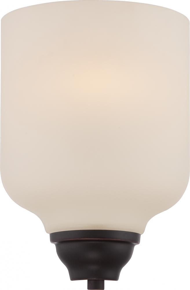 Kirk - 1 Light Wall Sconce with Etched Opal Glass - LED Omni Included