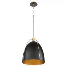 Quorum 860-1-5980 - JAMIE 15" 1LT PENDANT - MB/AGB