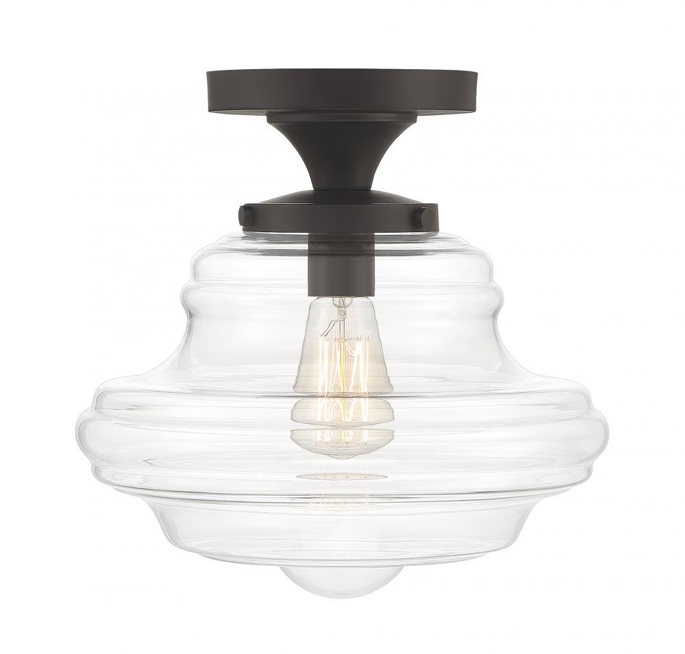 1-Light Ceiling Light in Oil Rubbed Bronze